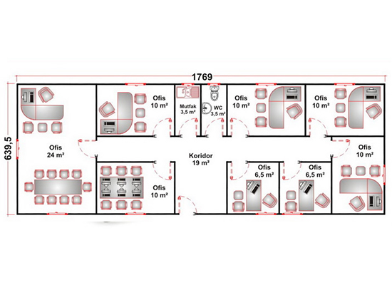 Prefabrik Ofis & Şantiye