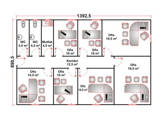 Prefabrik Ofis & Şantiye