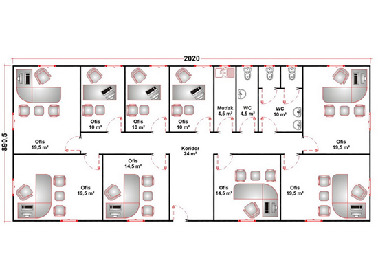 Prefabrik Ofis & Şantiye