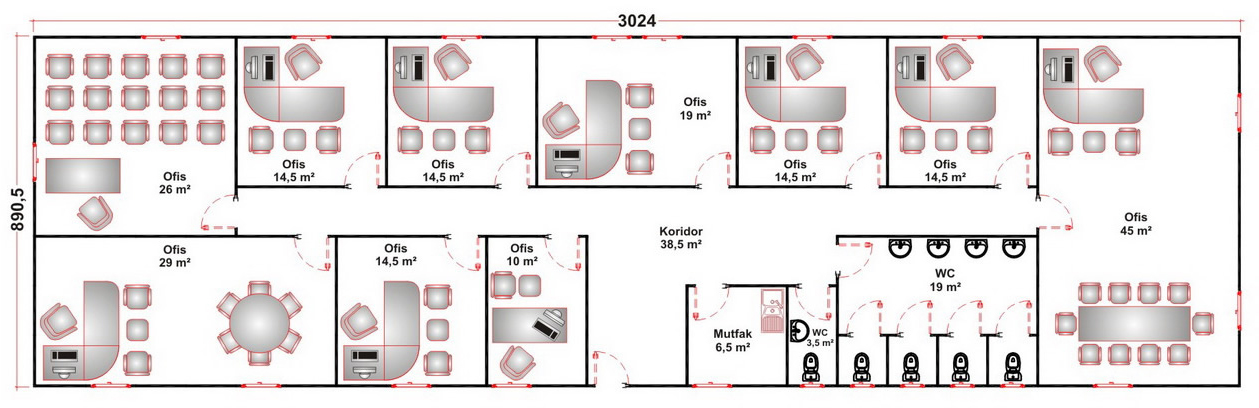 Prefabrik Ofis & Şantiye