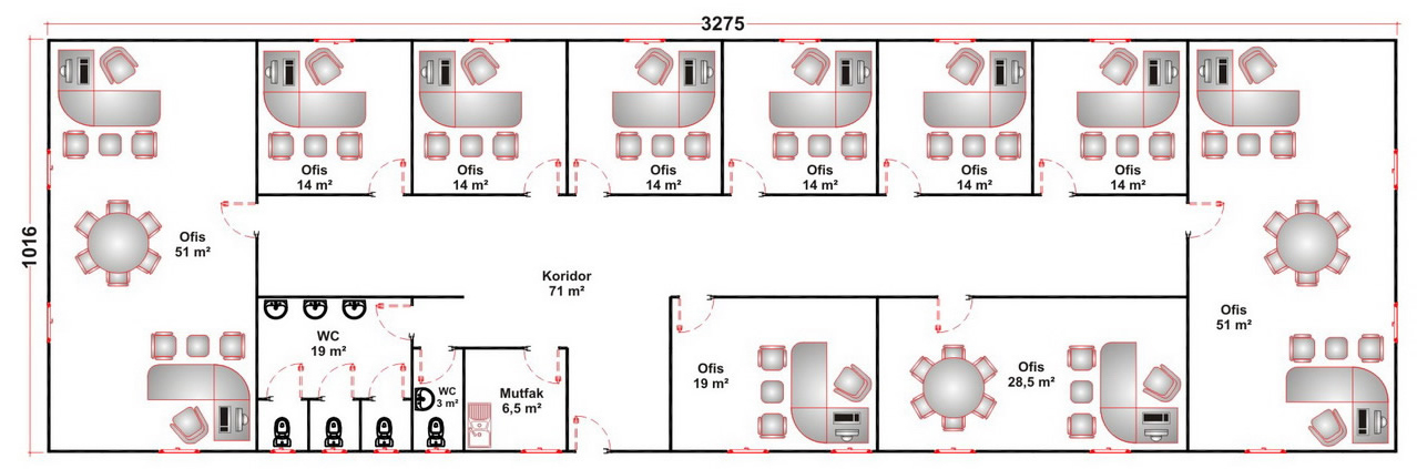 Prefabrik Ofis & Şantiye