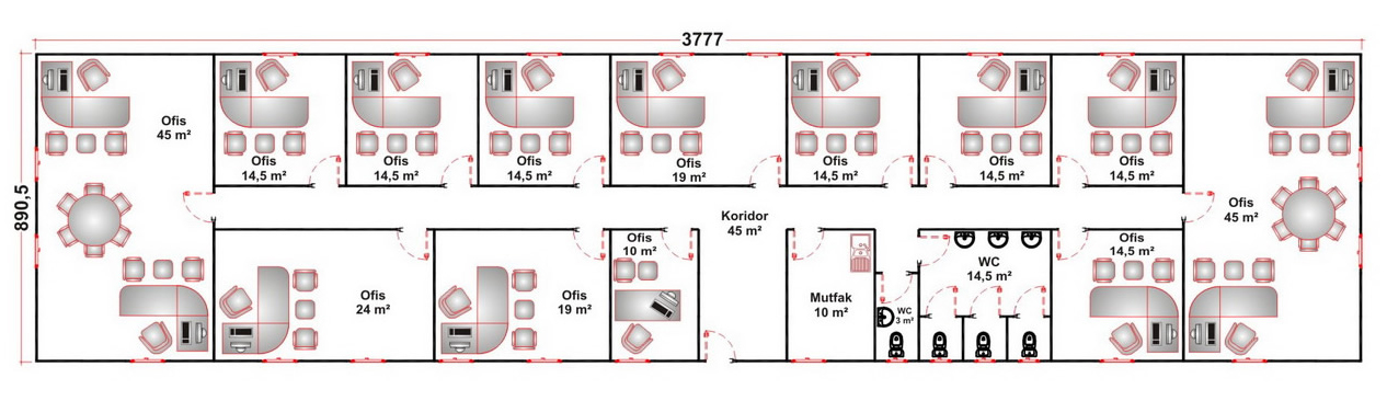 Prefabrik Ofis & Şantiye
