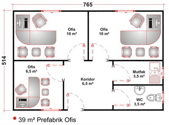 Prefabrik Ofis & Şantiye