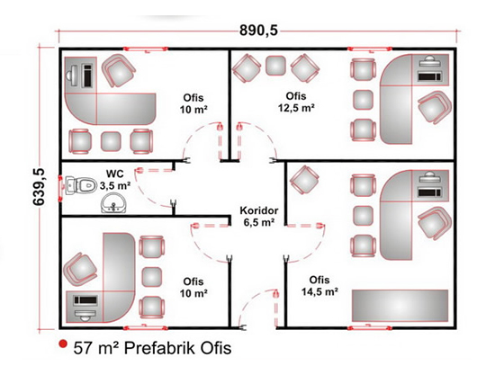Prefabrik Ofis & Şantiye