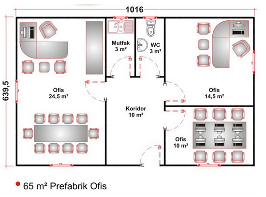 Prefabrik Ofis & Şantiye