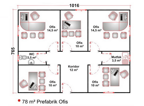 Prefabrik Ofis & Şantiye