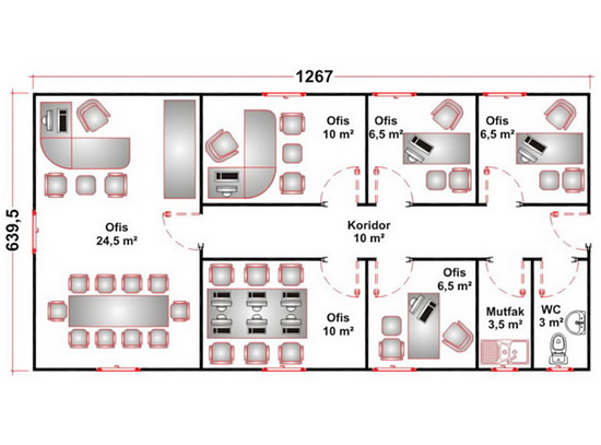 Prefabrik Ofis & Şantiye